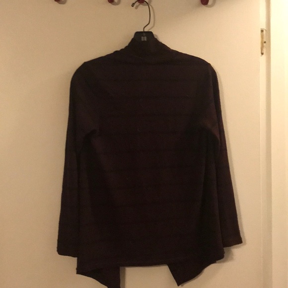 Bobeau wine/black sweater - Picture 4 of 6
